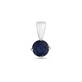 Tlws Saffir Aur Gwyn 9ct 0.6CT