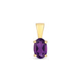 Tlws Amethyst Aur Melyn 9ct 0.4ct