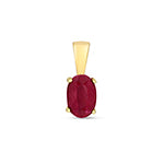9ct Yellow Gold Ruby Pendant 0.5CT