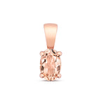 9ct Rose Gold Morganite Pendant 0.39CT
