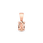 9ct Rose Gold Morganite Pendant 0.39CT