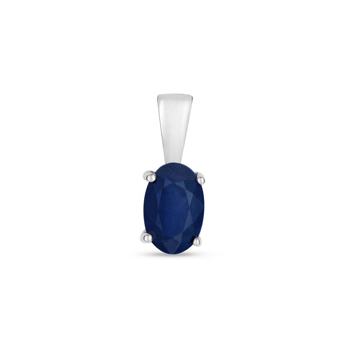 Pendant Saffir Aur Gwyn 9ct 0.5CT