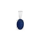 Pendant Saffir Aur Gwyn 9ct 0.5CT