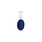 Pendant Saffir Aur Gwyn 9ct 0.5CT