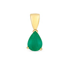 Pendent Emrallt Aur Melyn 9ct 0.65ct