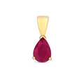 9ct Yellow Gold Ruby Pendant 0.75CT