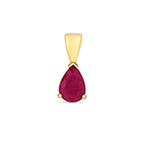 9ct Yellow Gold Ruby Pendant 0.75CT
