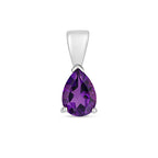 Pendent Amethyst Aur Gwyn 9ct 0.55CT