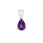 Pendent Amethyst Aur Gwyn 9ct 0.55CT