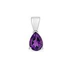 Pendent Amethyst Aur Gwyn 9ct 0.55CT