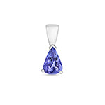 9ct White Gold Tanzanite Pendant 0.65CT