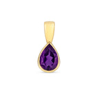 9ct Yellow Gold Amethyst Pendant 0.55CT