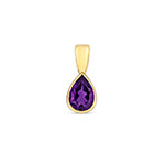 9ct Yellow Gold Amethyst Pendant 0.55CT
