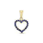 Tlws Saffir Aur Melyn 9ct 0.62ct