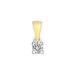 9ct Yellow Gold Diamond Pendant 0.1CT