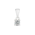 9ct White Gold Diamond Pendant 0.15CT