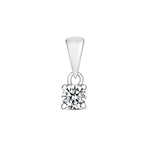9ct White Gold Diamond Pendant 0.15CT