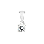9ct White Gold Diamond Pendant 0.15CT