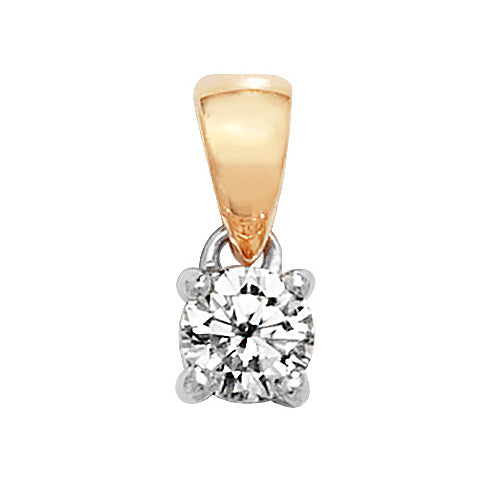 Tlws Diemwnt Aur Melyn 18ct 0.2CT