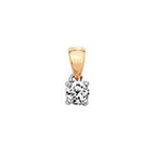 Tlws Diemwnt Aur Melyn 18ct 0.2CT
