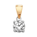 Tlws Diemwnt Aur Melyn 18ct 0.3CT