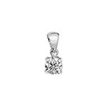 Pendant Diemwnt Aur Gwyn 18ct 0.3CT