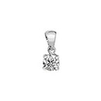 Pendant Diemwnt Aur Gwyn 18ct 0.3CT