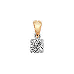 Pendant Diemwnt Aur Melyn 18k 0.4CT