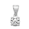18ct White Gold Diamond Pendant 0.4CT