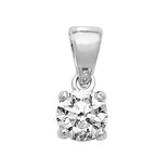 18ct White Gold Diamond Pendant 0.4CT