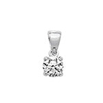 18ct White Gold Diamond Pendant 0.4CT