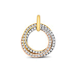 Pendant Diemwnt Aur Melyn 18ct 0.81CT