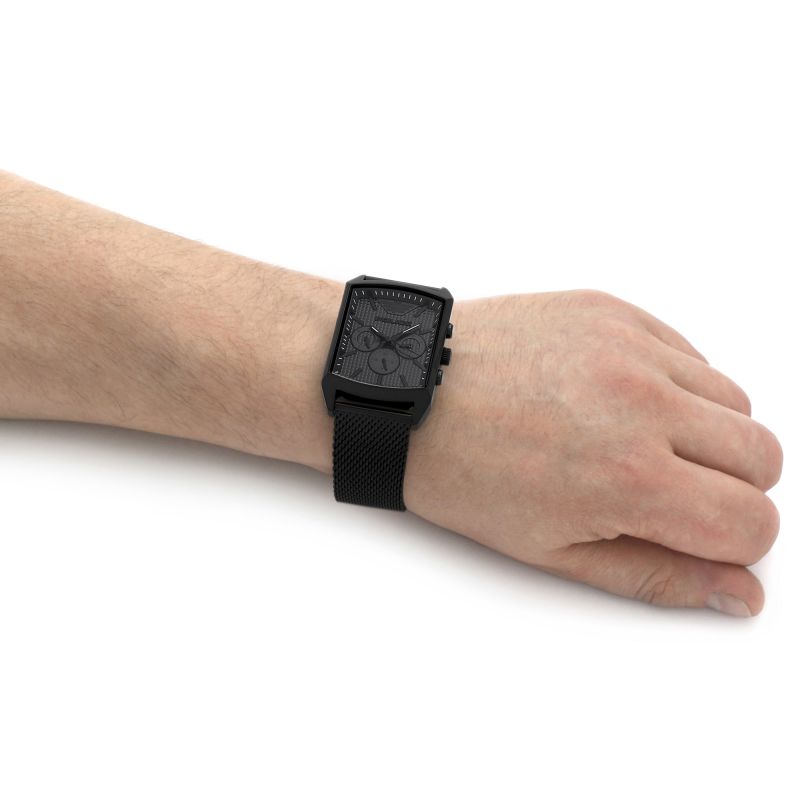 Police Mens Watch with Black Dial and Black Milanese Strap PEWJK2204804