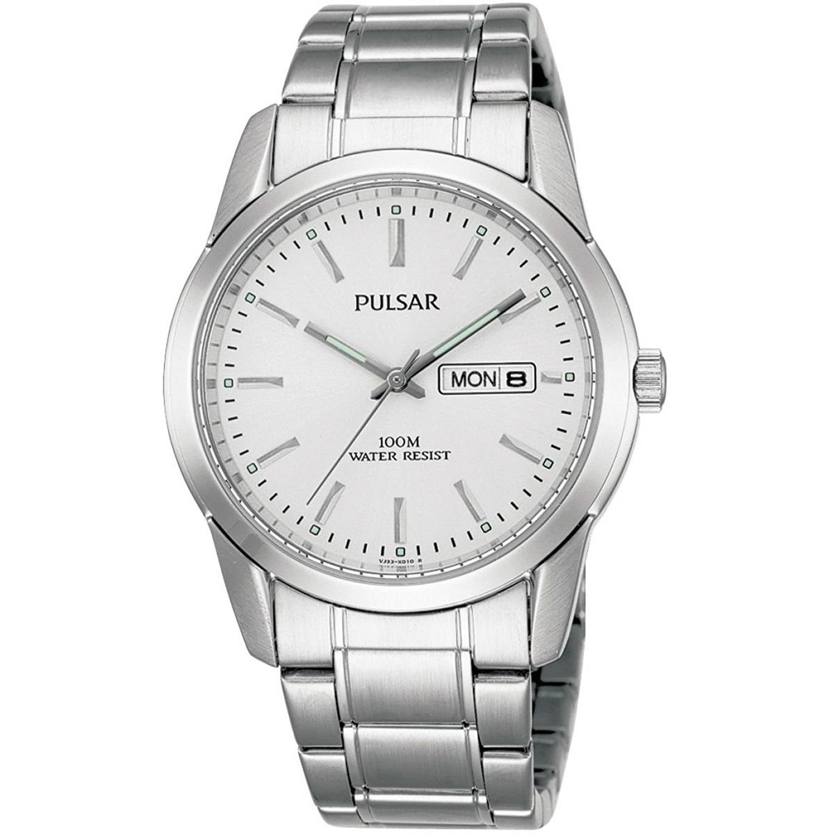 Pulsar Mens White Dial Analogue Watch PJ6019X1