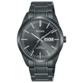 Pulsar Mens Gunmetal Dial and Gunmetal Stainless Steel Strap Watch PJ6075X1