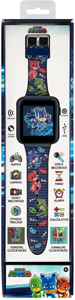 PJ Masks Smart Watch with Blue Silicone Strap PJM4178