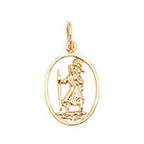 Pendant Aur Melyn 9ct