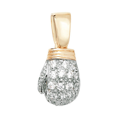 9ct Yellow Gold CZ Pendant