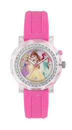 Tikkers Disney Princess Light Up Analogue Watch With Pink Silicon Strap PN1067 (Tangled
