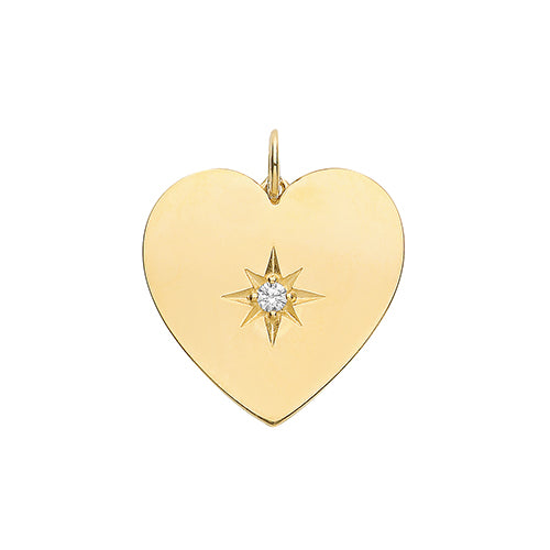 Pendent Aur Melyn 9ct