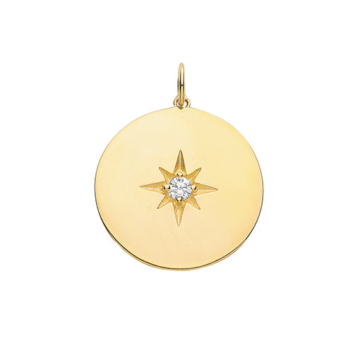 Pendant Aur Melyn 9ct