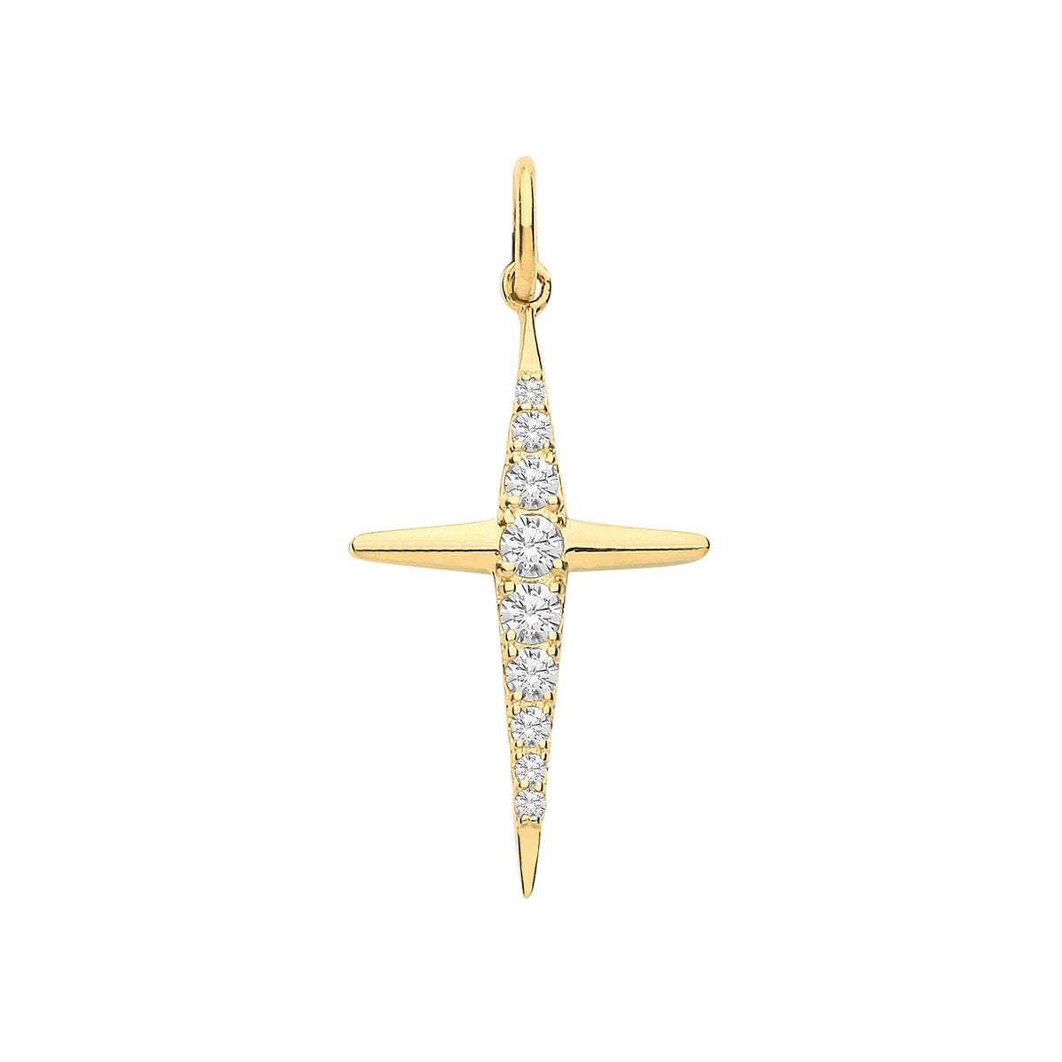 Pendent Aur Melyn 9ct