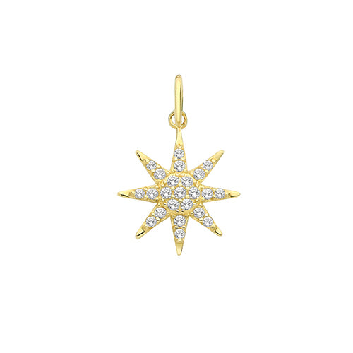 Pendent Aur Melyn 9ct