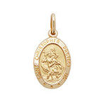 Pendant Aur Melyn 9ct