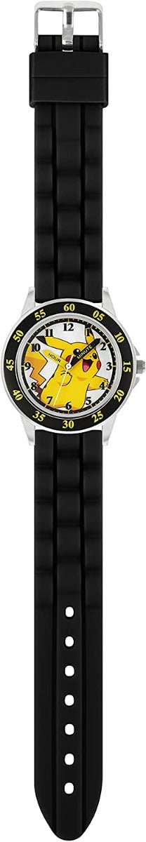 Pokemon Kid's Pikachu Time Teacher Watch with Silicone Strap POK9048
