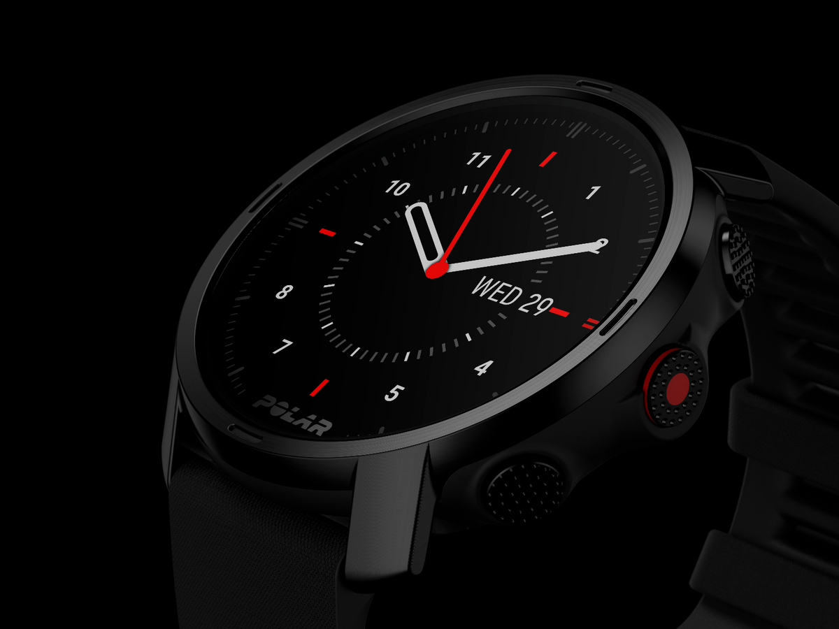 Polar Grit X Rugged Multisport GPS Smart Watch Black M-L 90081734