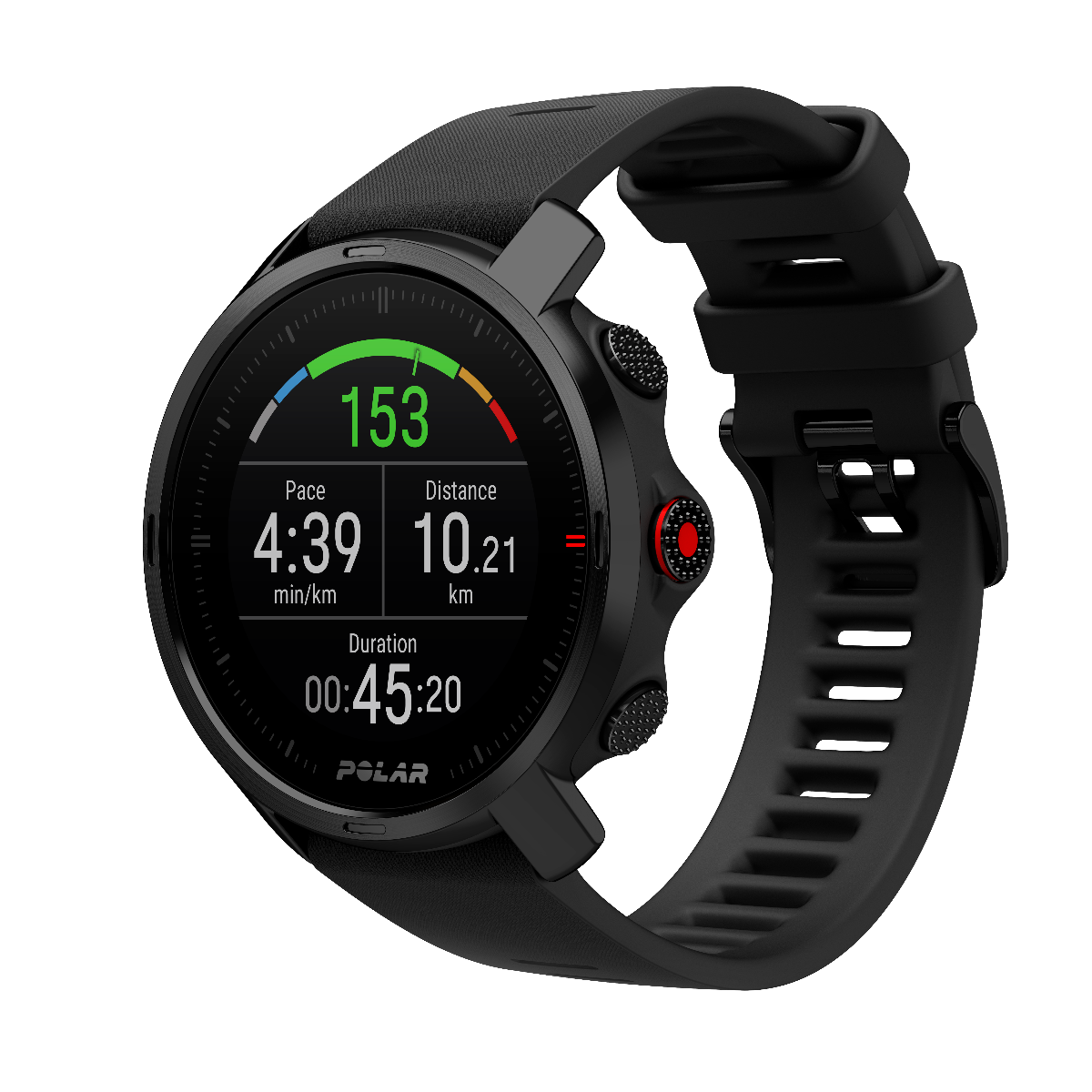 Polar Grit X Rugged Multisport GPS Smart Watch Black M-L 90081734