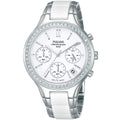 Pulsar Ladies White Ceramic & Stainless Steel Watch PT3305X1
