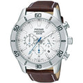 Pulsar Men's Brown Leather Strap Watch - PT3433X1