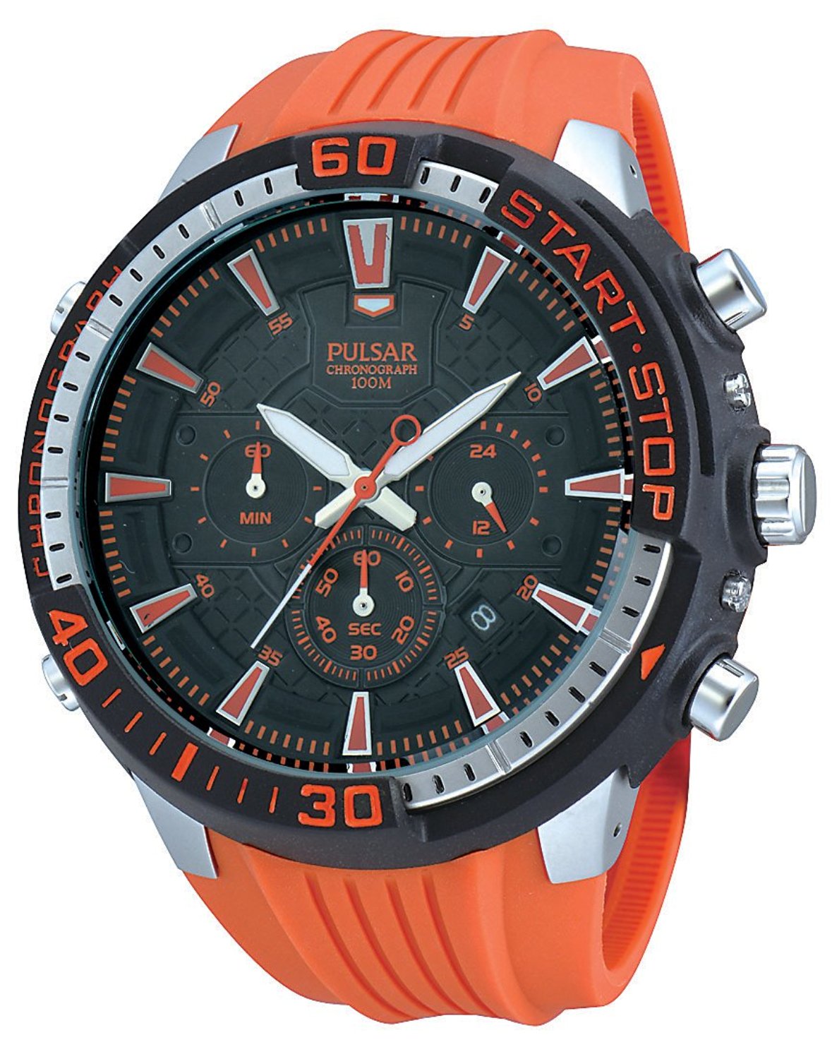 Pulsar Men's Watch XL Pulsar Analogue Quartz Rubber PT3511X1